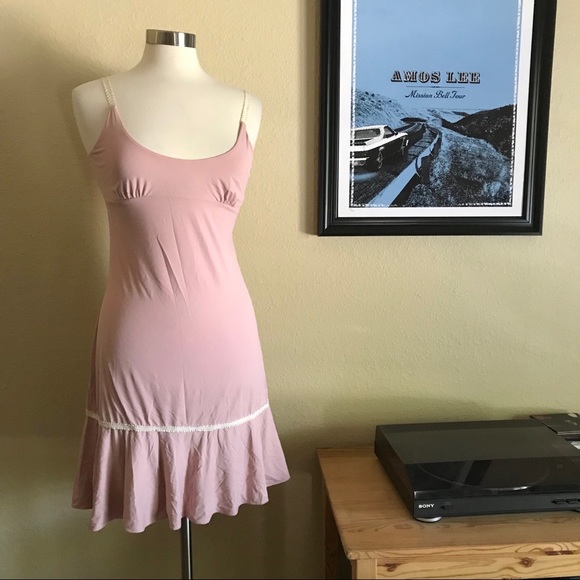 Anthropologie Other - Anthro Eloise Pink & Cream Nightgown Nightie   *Z7